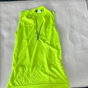 Women’s New Cycling Neon Green Sleeveless Jersey